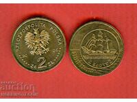 POLONIA POLAND 2 Zloti CORABIE VELIER emisiune 2005 NOUĂ UNC