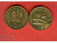 POLAND 2 Zloty SPORT SKIOR VANCOUVER issue 2010 UNC