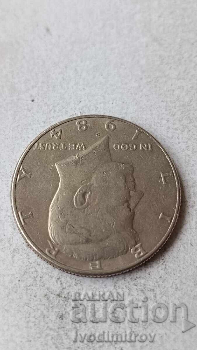 USA 1/2 Dollar 1984 D Kennedy Half Dollar with price 3.45 BGN | € 1.76