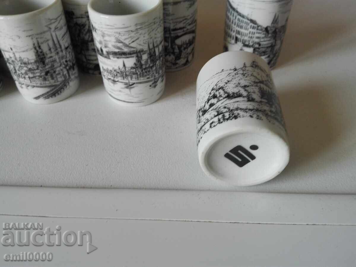 Porcelain cups, shots with price 19.99 BGN | € 10.22
