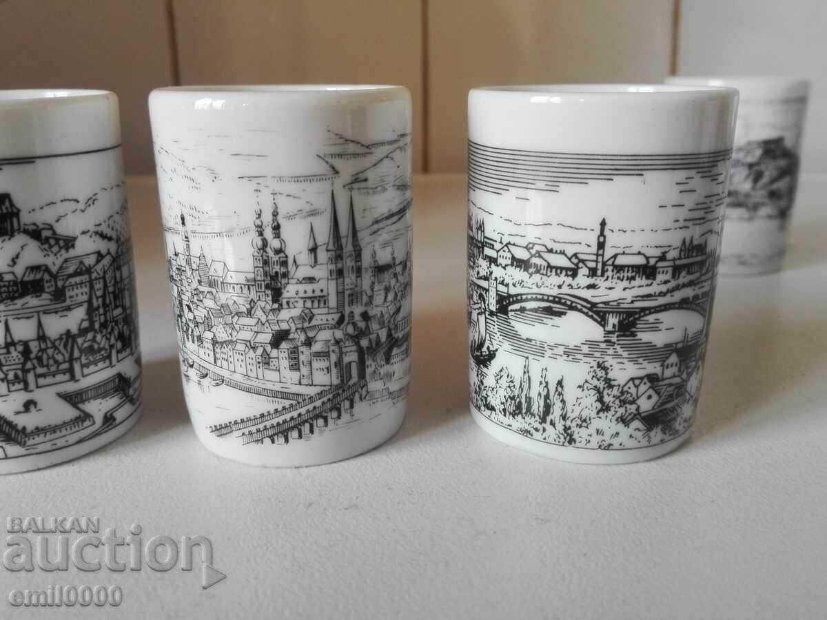 Porcelain cups, shots - 7