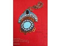 Antique enamel necklace