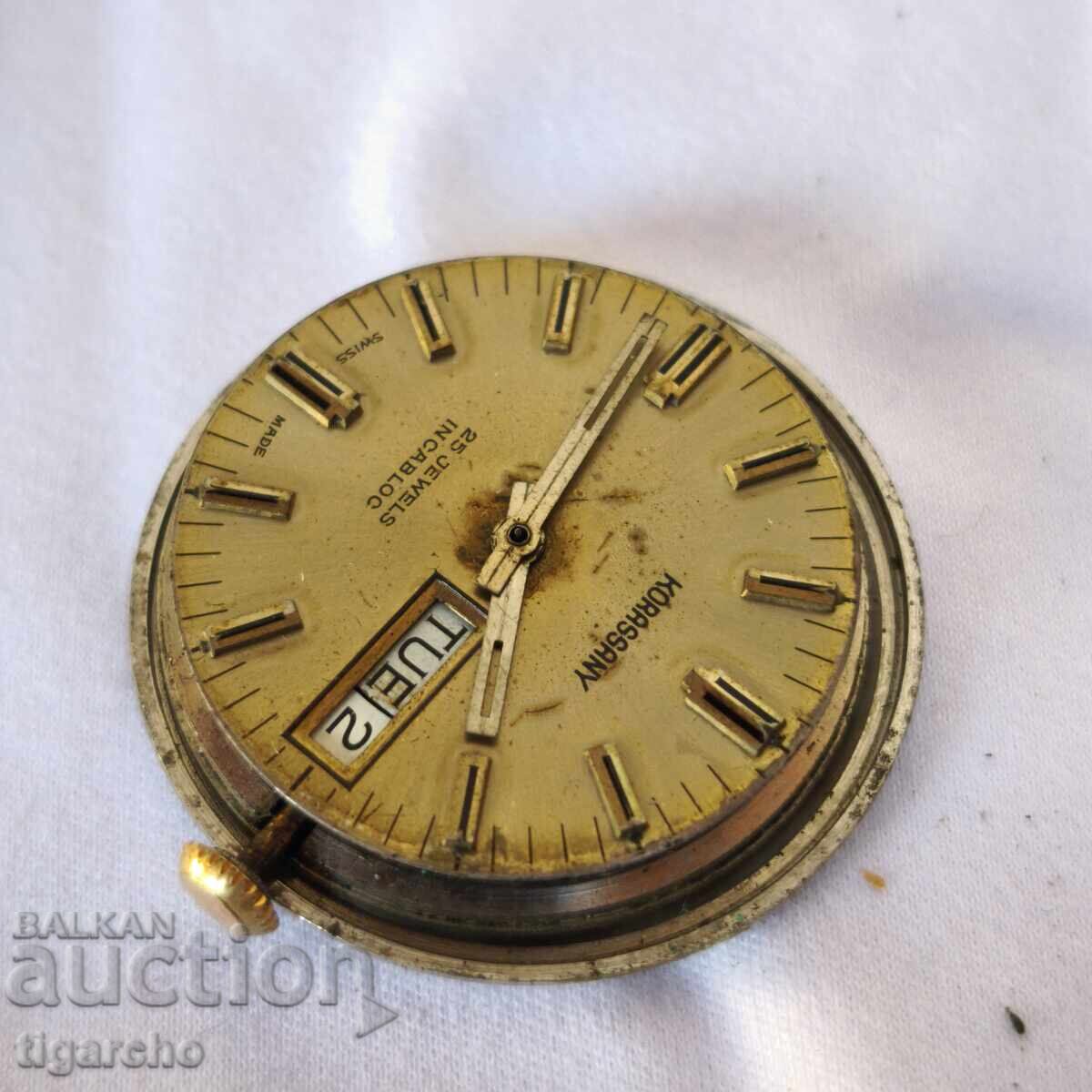 Delivery of Swiss movement for a men's watch