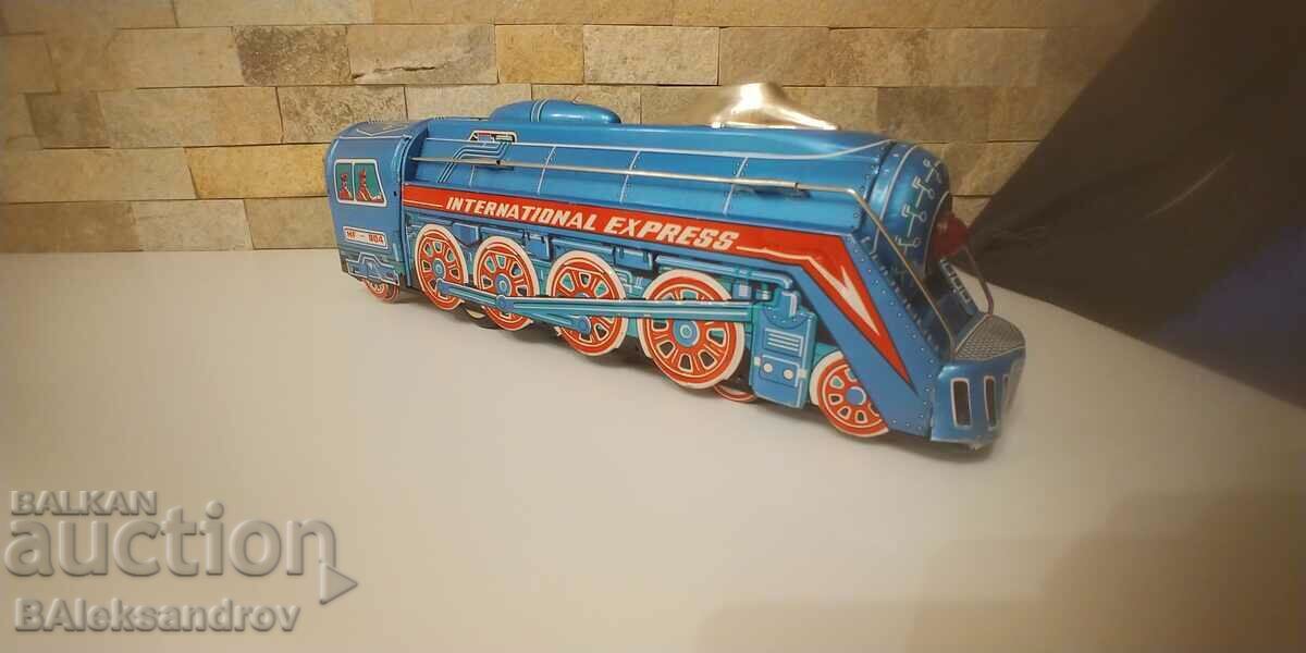 Licitație Locomotivă mare de jucărie din tablă Licitație Locomotivă mare de jucărie din tablă