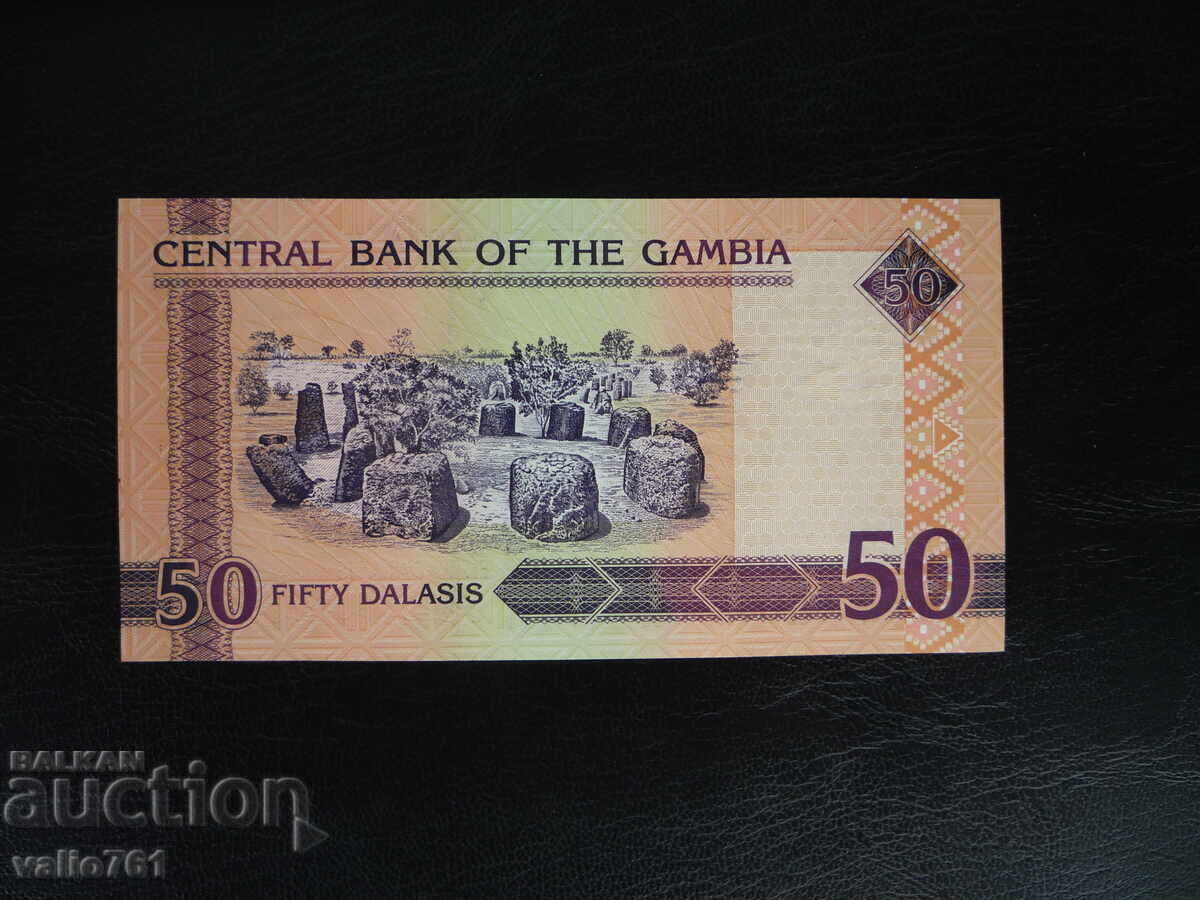 ГАМБИЯ 50 ДАЛАСИ  2013  НОВА UNC с цена 12.00 лв. | € 6.14