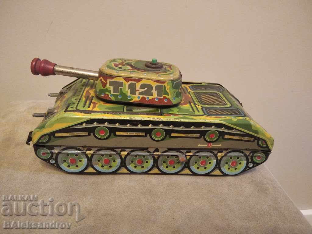 Jucărie mecanică veche din tablă Jucărie mecanică veche din tablă