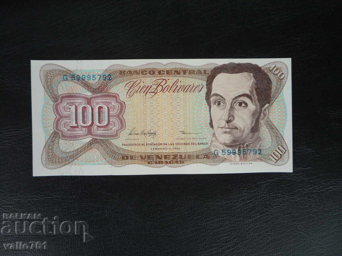 VENEZUELA 100 BOLIVARES 1998 NEW UNC