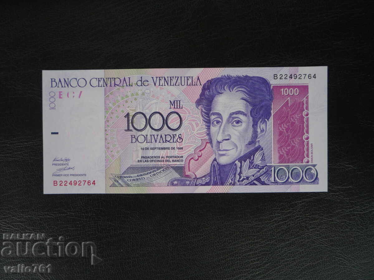VENEZUELA 1000 1000 BOLIVARES 1998 NEW UNC