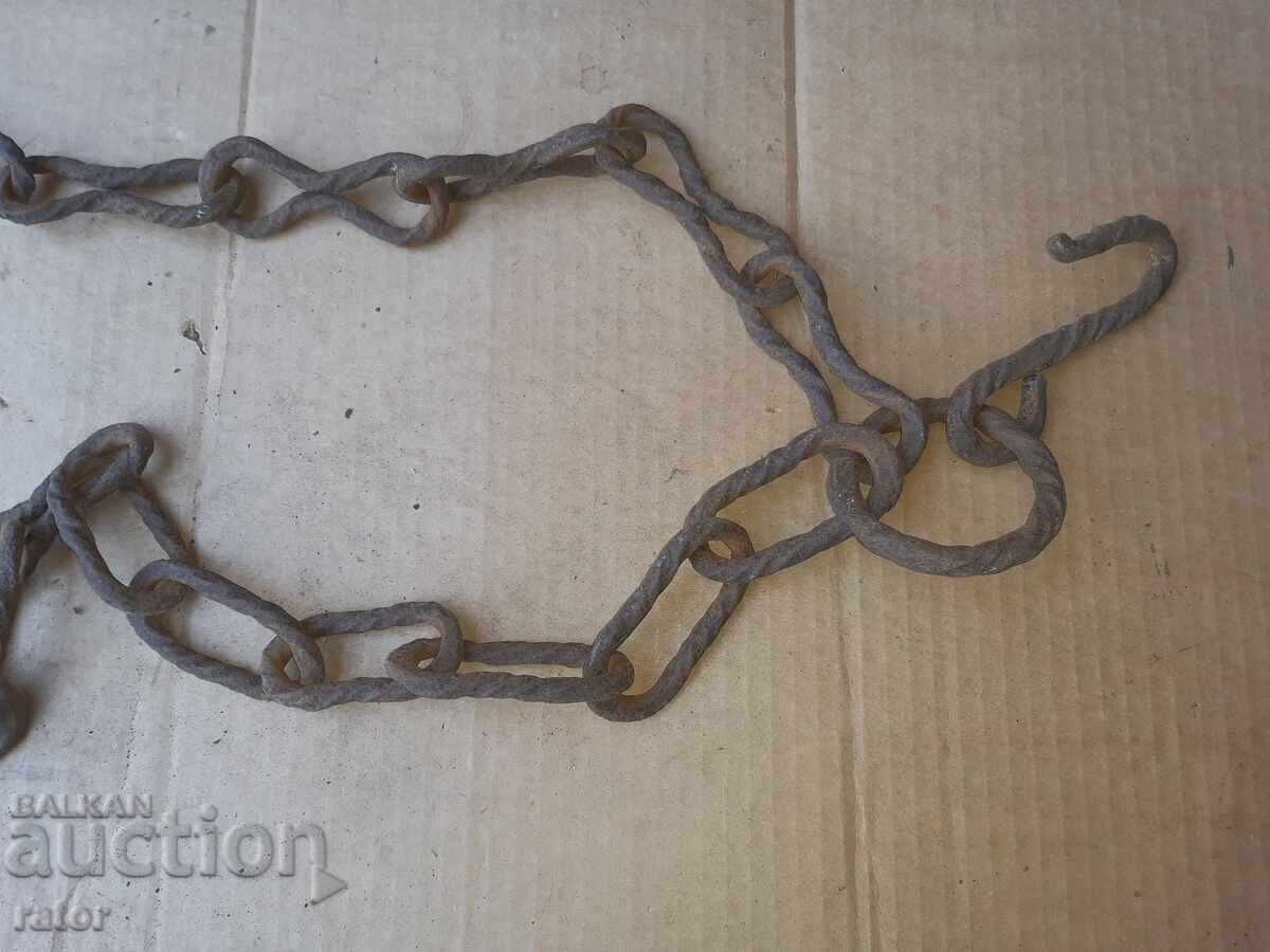 Old wrought iron fireplace chain, sturdy with price 23.99 BGN | € 12.27 Old wrought iron fireplace chain, sturdy with price 23.99 BGN | € 12.27