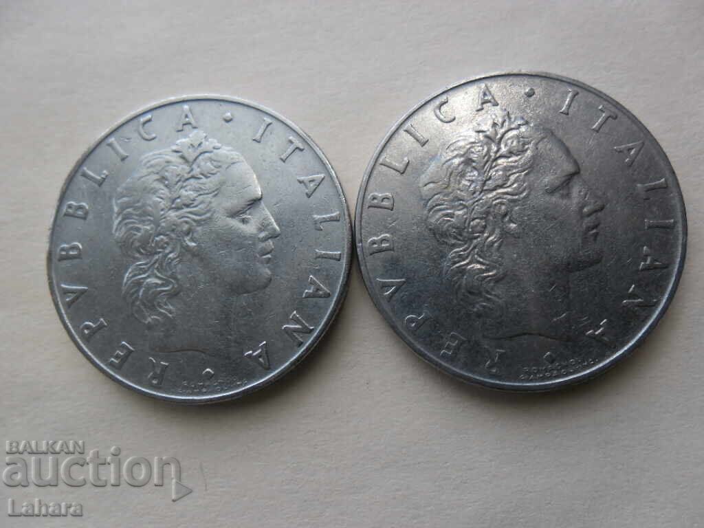 50 Lire 1955 and 1956 Italy with price 1.00 BGN | € 0.51 50 Lire 1955 and 1956 Italy with price 1.00 BGN | € 0.51