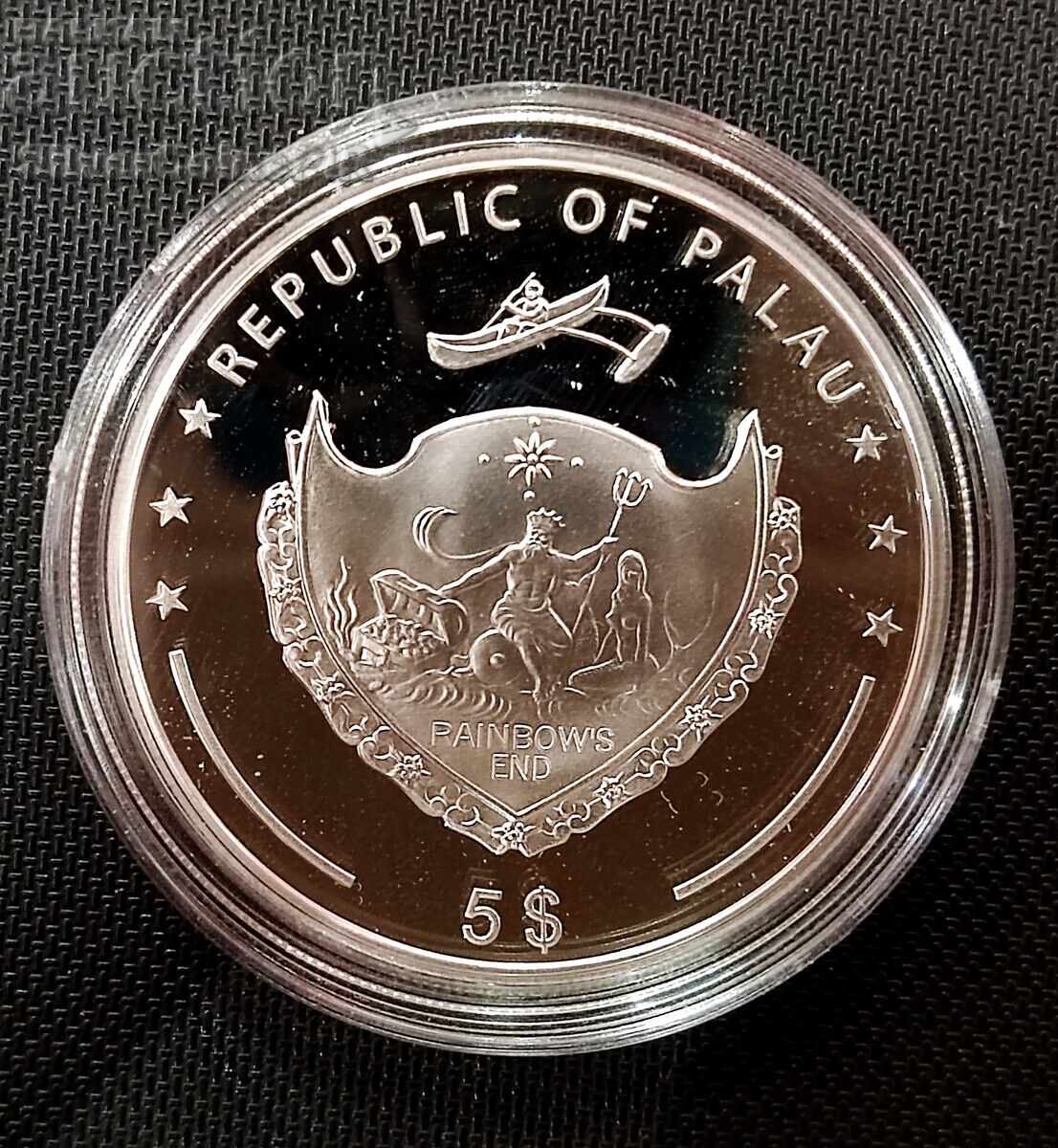 Silver 5$ Dry Winter Mountains and Flora 2012 Palau with price 85.00 BGN | € 43.46 Silver 5$ Dry Winter Mountains and Flora 2012 Palau with price 85.00 BGN | € 43.46