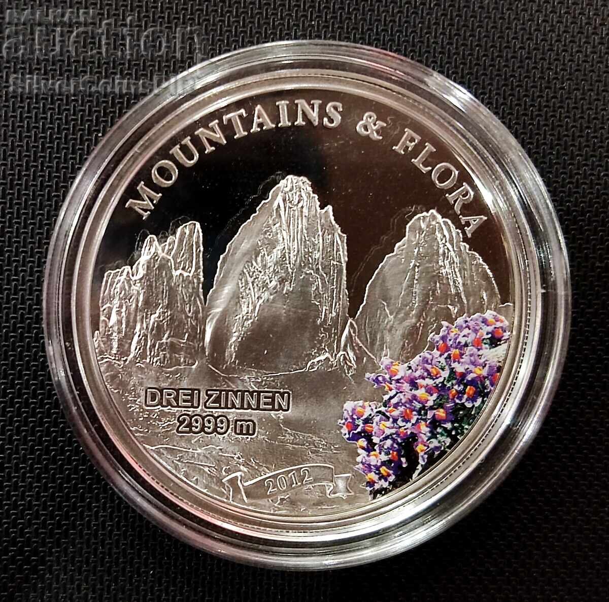 Silver 5$ Dry Winter Mountains and Flora 2012 Palau Silver 5$ Dry Winter Mountains and Flora 2012 Palau