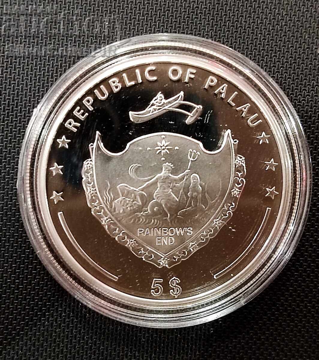 Сребро 5$ Връх Пиц Палю Планини и Флора 2013 Палау с цена 85.00 лв. | € 43.46 Сребро 5$ Връх Пиц Палю Планини и Флора 2013 Палау с цена 85.00 лв. | € 43.46