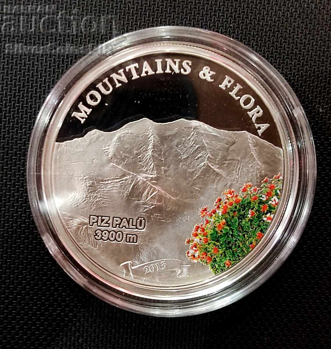 Сребро 5$ Връх Пиц Палю Планини и Флора 2013 Палау Сребро 5$ Връх Пиц Палю Планини и Флора 2013 Палау