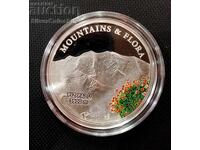 Silver 5$ Piz Palü Peak Mountains and Flora 2013 Palau