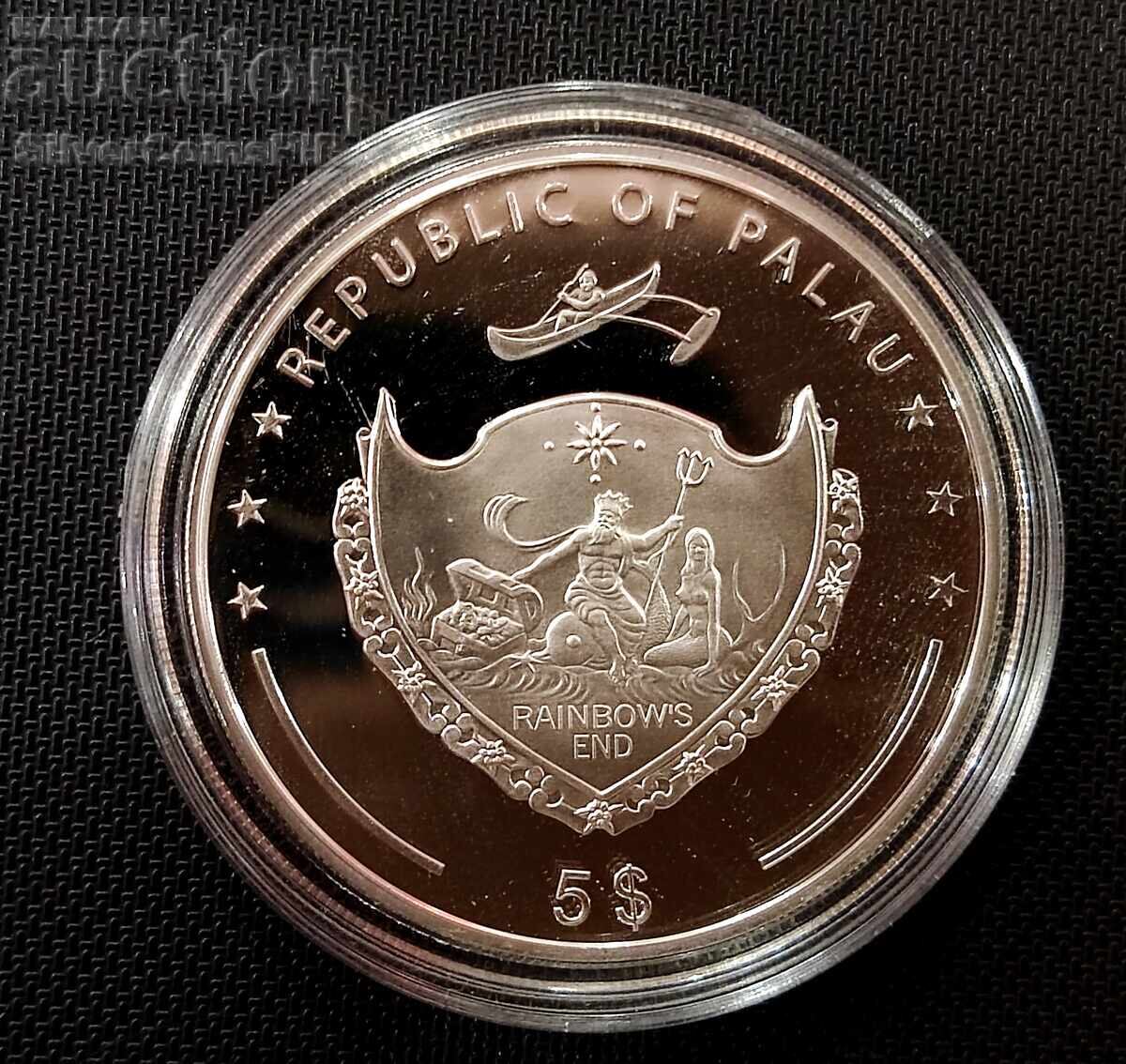 Silver 5$ Alpsee Peak Mountains and Flora 2010 Palau with price 100.00 BGN | € 51.13 Silver 5$ Alpsee Peak Mountains and Flora 2010 Palau with price 100.00 BGN | € 51.13