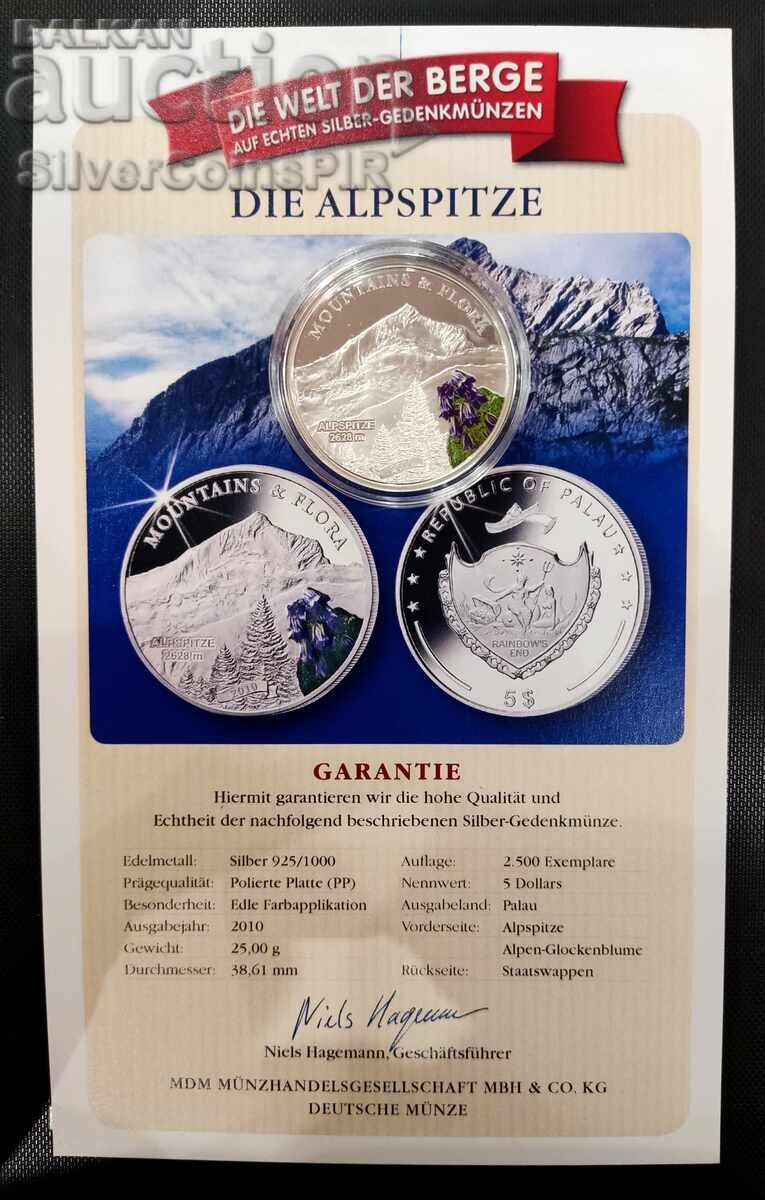 Auction Silver 5$ Alpsee Peak Mountains and Flora 2010 Palau Auction Silver 5$ Alpsee Peak Mountains and Flora 2010 Palau