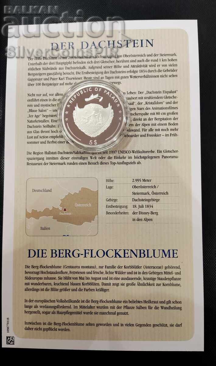 Delivery of Silver 5$ Dachstein Mountains and Flora 2009 Palau Delivery of Silver 5$ Dachstein Mountains and Flora 2009 Palau