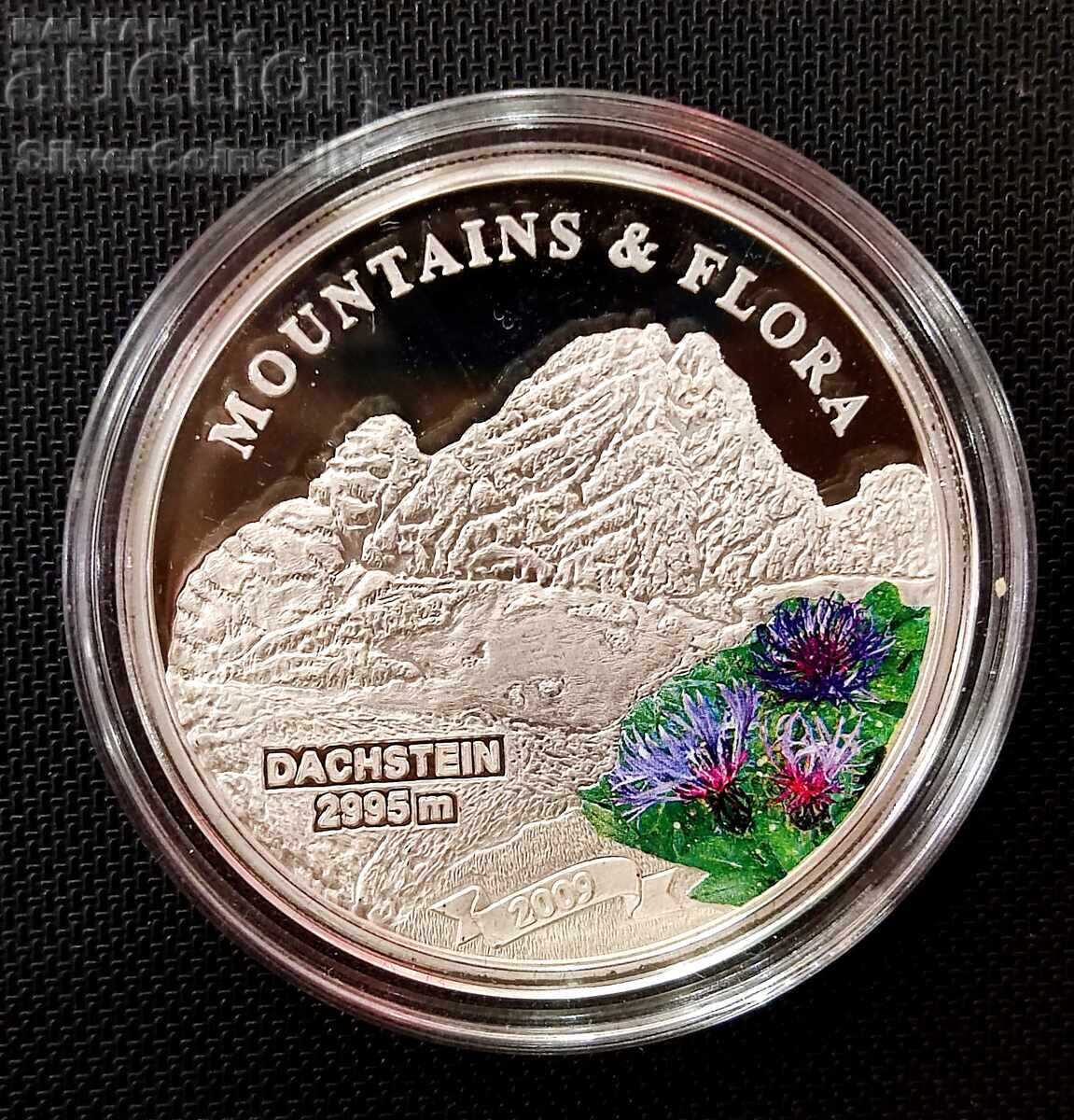 Silver 5$ Dachstein Mountains and Flora 2009 Palau Silver 5$ Dachstein Mountains and Flora 2009 Palau