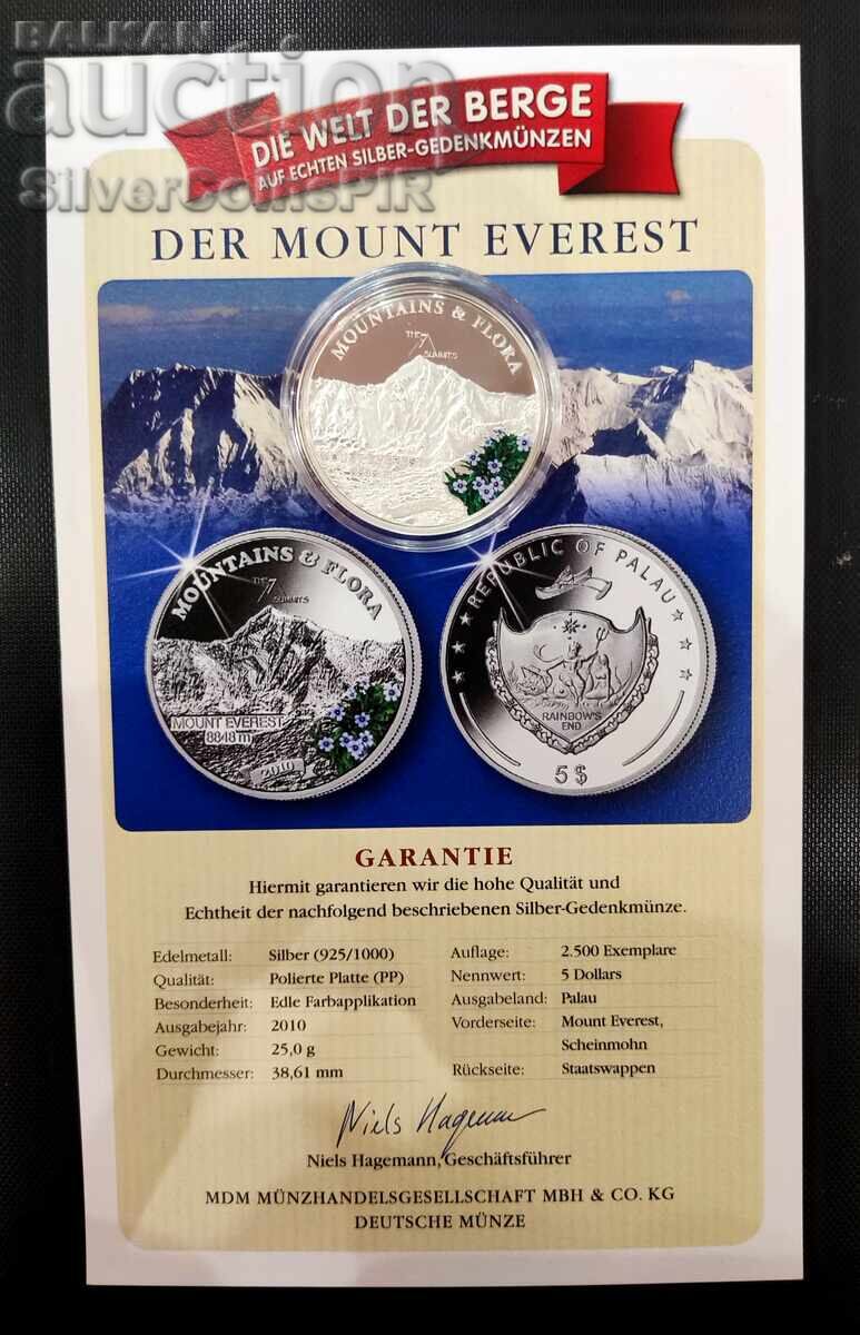 Auction Silver 5$ Everest Peak Mountains and Flora 2010 Palau Auction Silver 5$ Everest Peak Mountains and Flora 2010 Palau