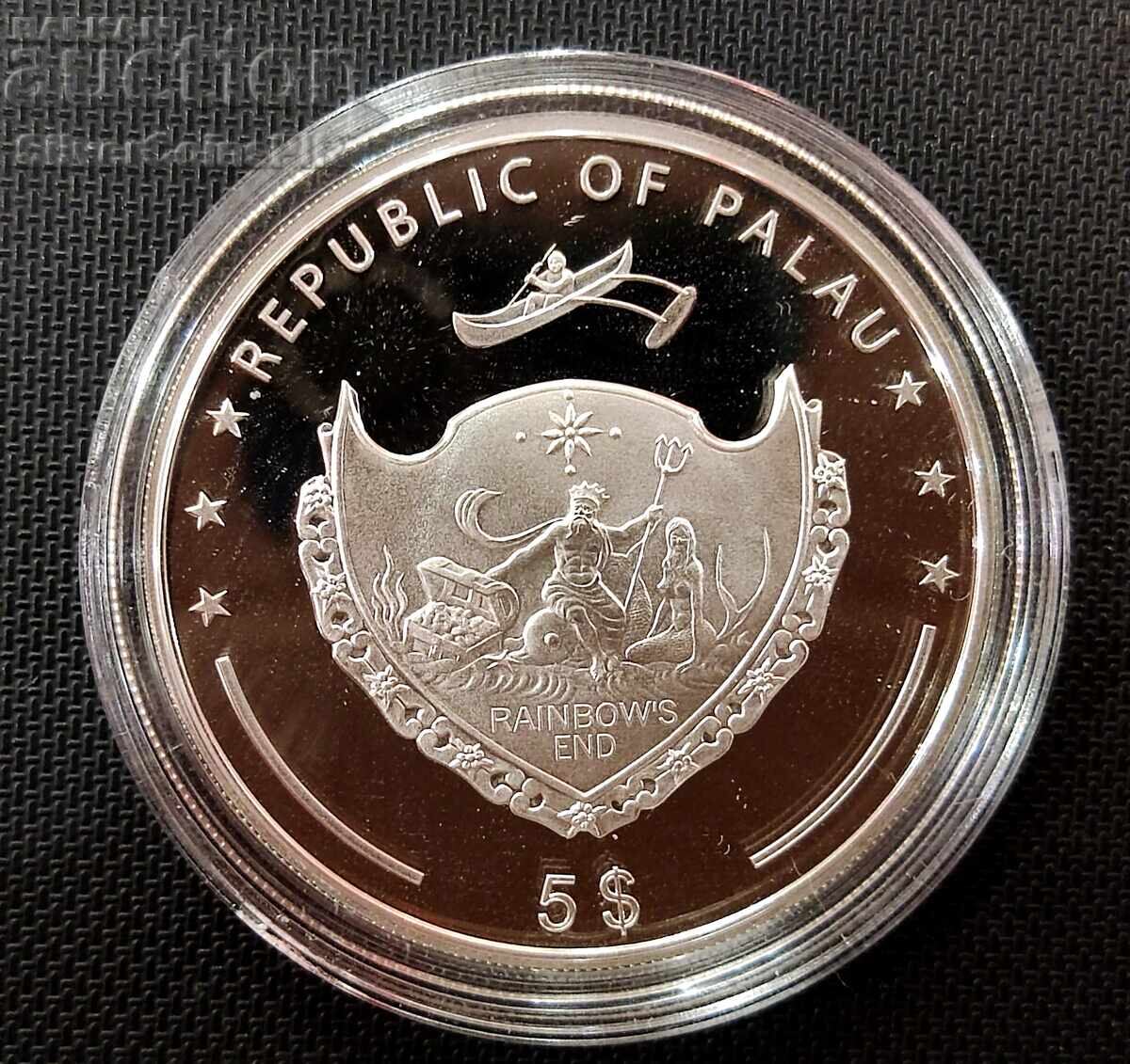 Silver 5$ Mount Blanc Mountains and Flora 2009 Palau with price 150.00 BGN | € 76.69 Silver 5$ Mount Blanc Mountains and Flora 2009 Palau with price 150.00 BGN | € 76.69