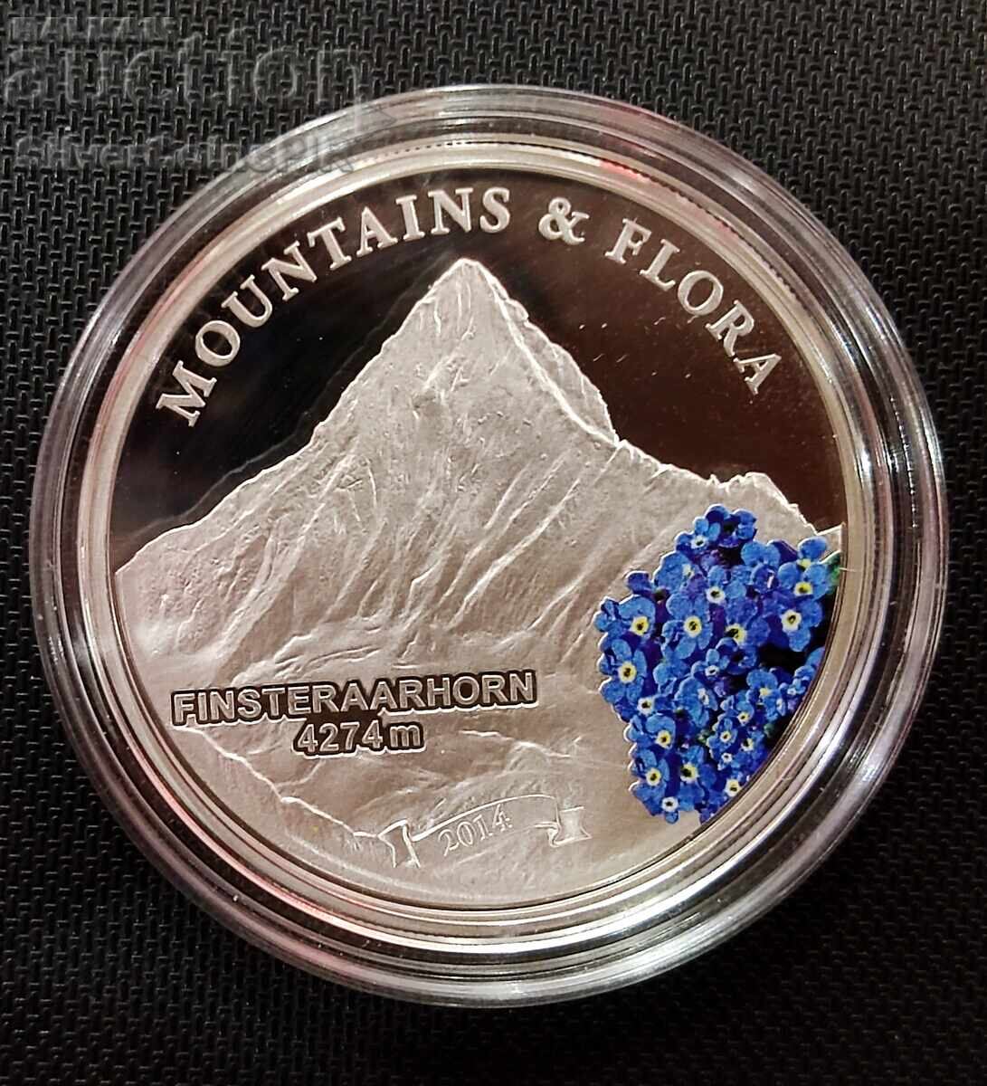 Silver 5$ Finsteraarhorn Mountain and Flora 2014 Palau Silver 5$ Finsteraarhorn Mountain and Flora 2014 Palau