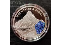 Silver 5$ Finsteraarhorn Mountain and Flora 2014 Palau