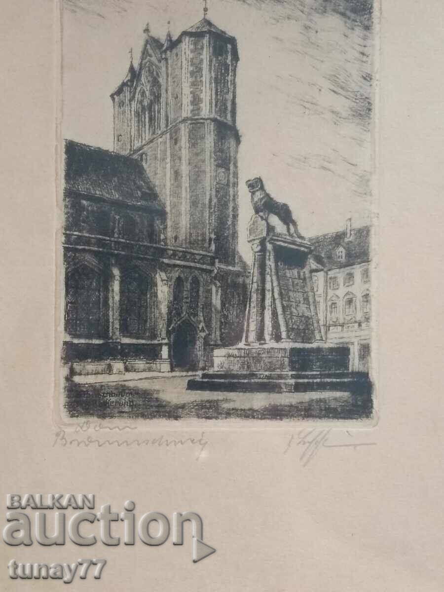 Παλιά, μοναδική ζωγραφική, γραφικό, γυαλί μπροστά με τιμή € 5.00 | 9.78 BGN