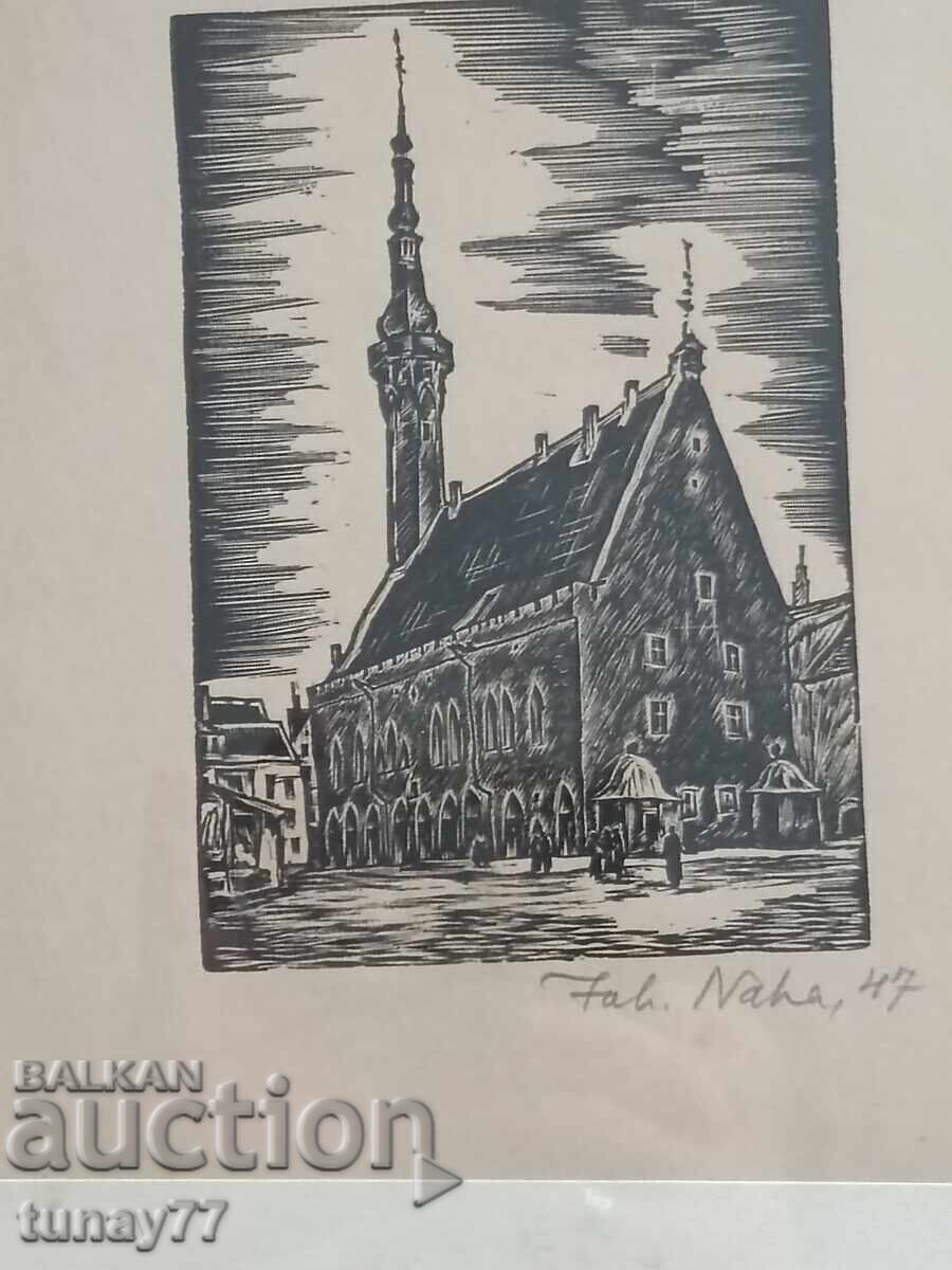 Παλιά, μοναδική ζωγραφική, γραφικό, γυαλί μπροστά με τιμή € 5.00 | 9.78 BGN