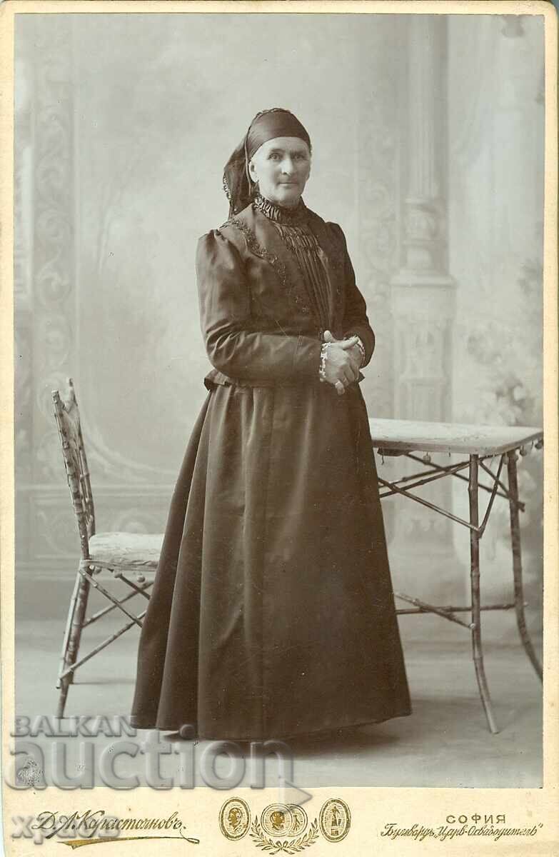 СТАРА ФОТОГРАФИЯ - КАРТОН - Д.КАРАСТОЯНОВ - СОФИЯ - 0796