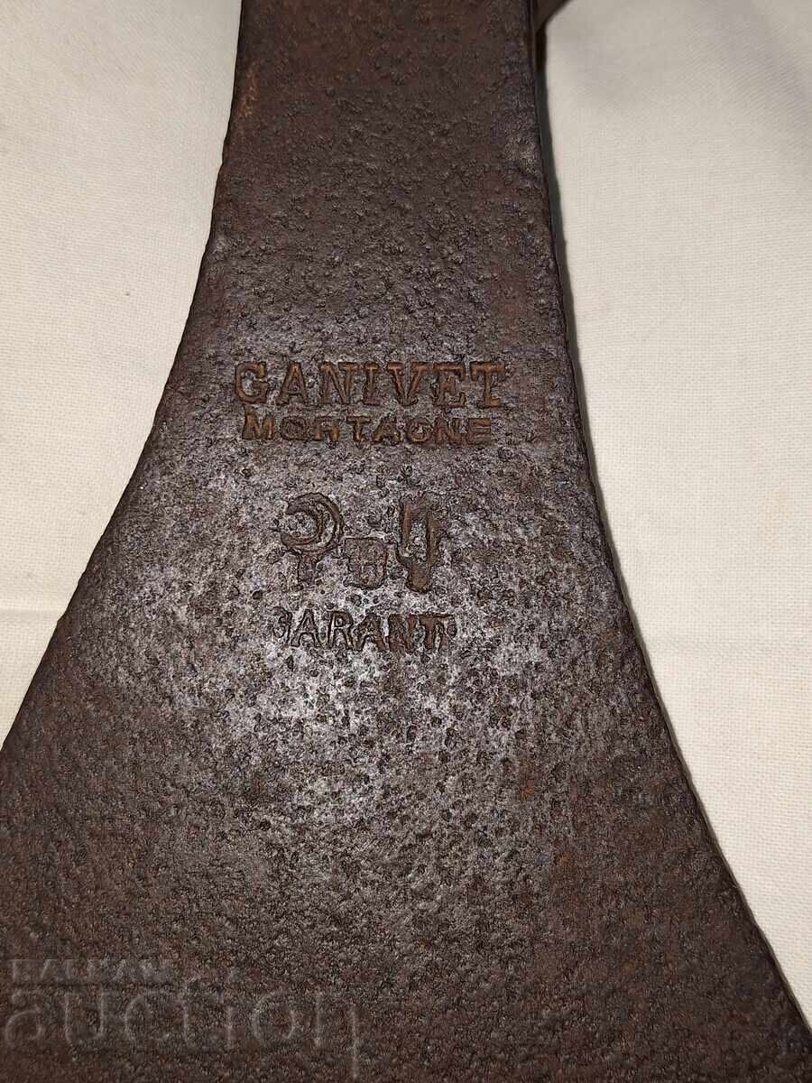 Old large branded axe with price 120.00 BGN | € 61.36 Old large branded axe with price 120.00 BGN | € 61.36