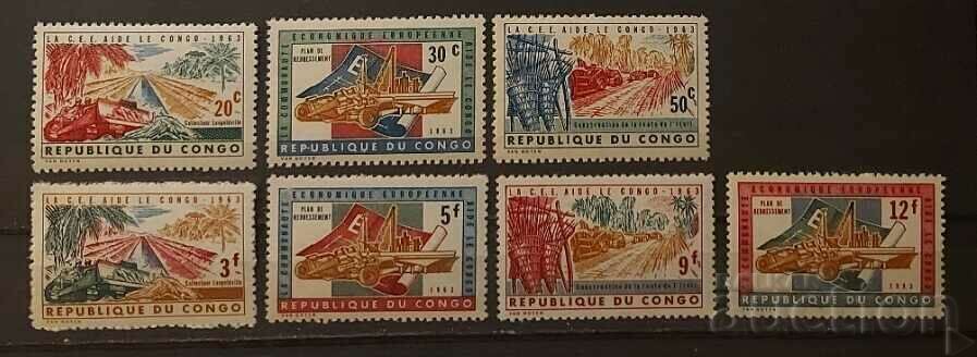 Congo, DR. 1963 Economics/Flora MNH