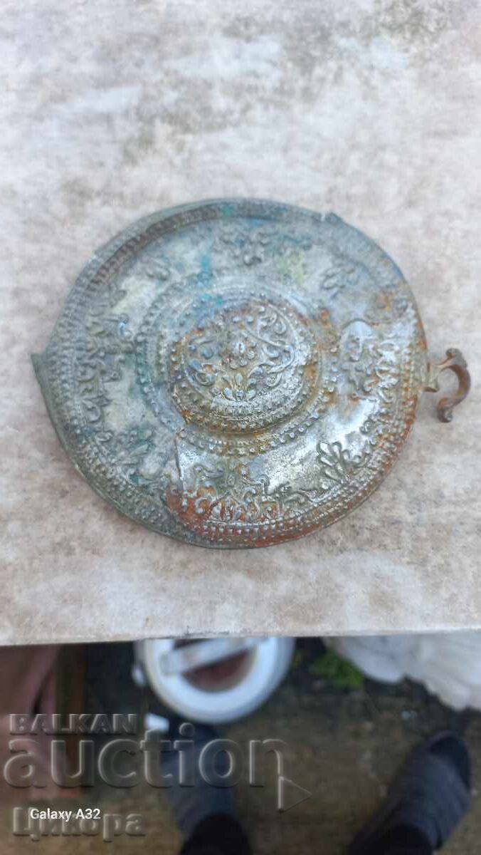 OLD SILVER PAFTA (CLASP) - SINGLE - TRADITIONAL COSTUME