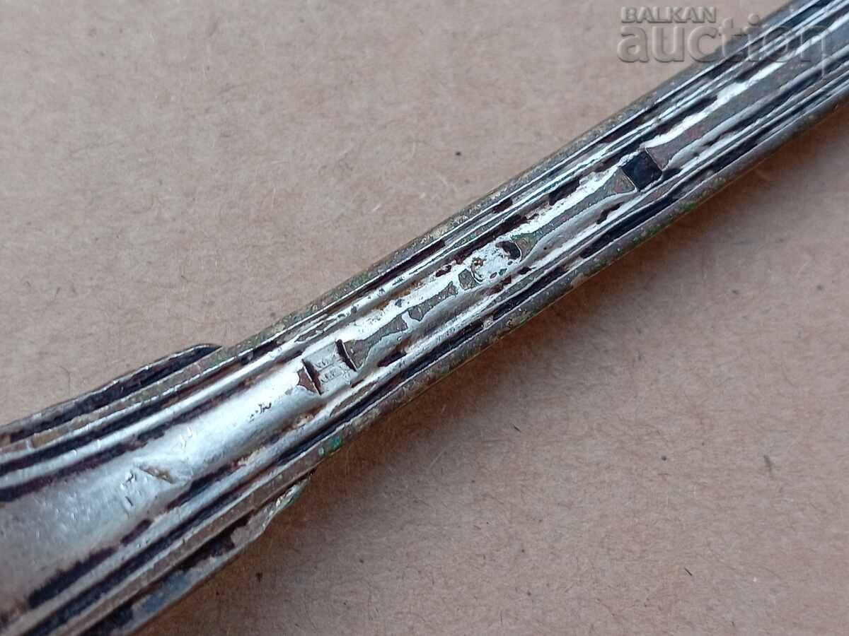 Παράδοση Αρχαία χάλκινη μεγάλη κουτάλα σούπας