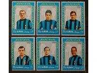 Ajman 1968 Sport/Fotbal/Personalități/Jucători de fotbal MNH