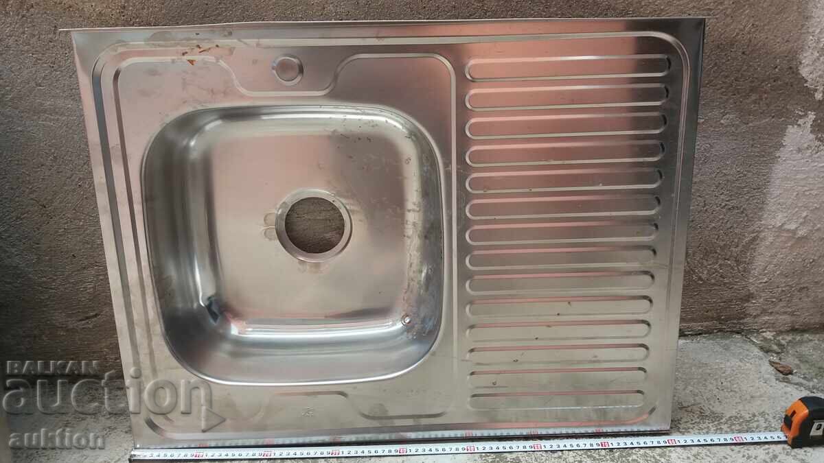 Delivery of Kitchen Sink - Stainless Steel with Deep Basin and Drainer