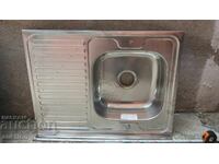 CHIUVETĂ - INOX CU CUVA ADÂNCĂ ȘI SCURGĂTOR