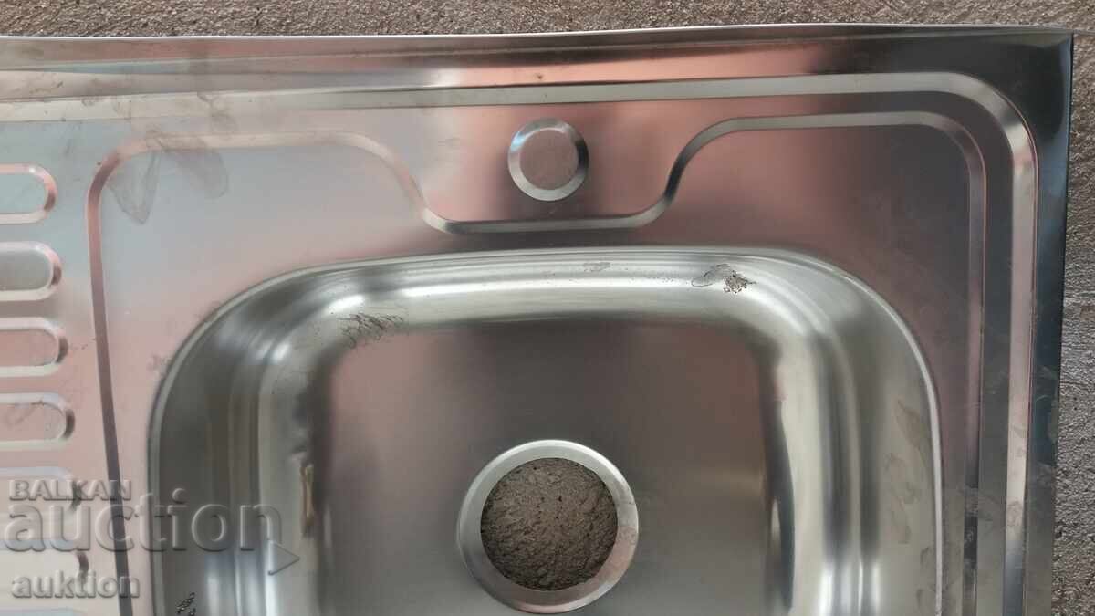 Delivery of Kitchen Sink - Stainless Steel with Deep Basin and Drainer