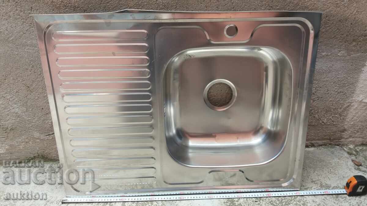 Kitchen Sink - Stainless Steel with Deep Basin and Drainer