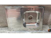 CHIUVETĂ - INOX CU CUVA ADÂNCĂ ȘI SCURGĂTOR