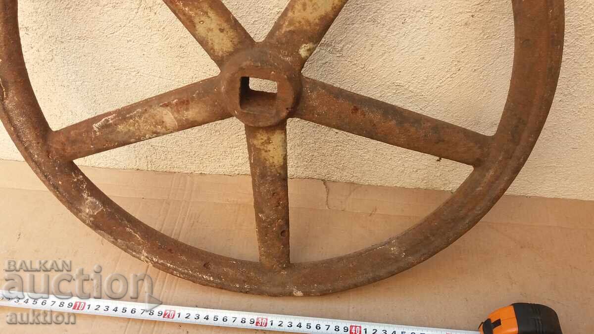 Delivery of MASSIVE METAL CAST IRON WHEEL - REVIVAL