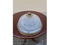 Страхотна антикварна френска таванна лампа плафон