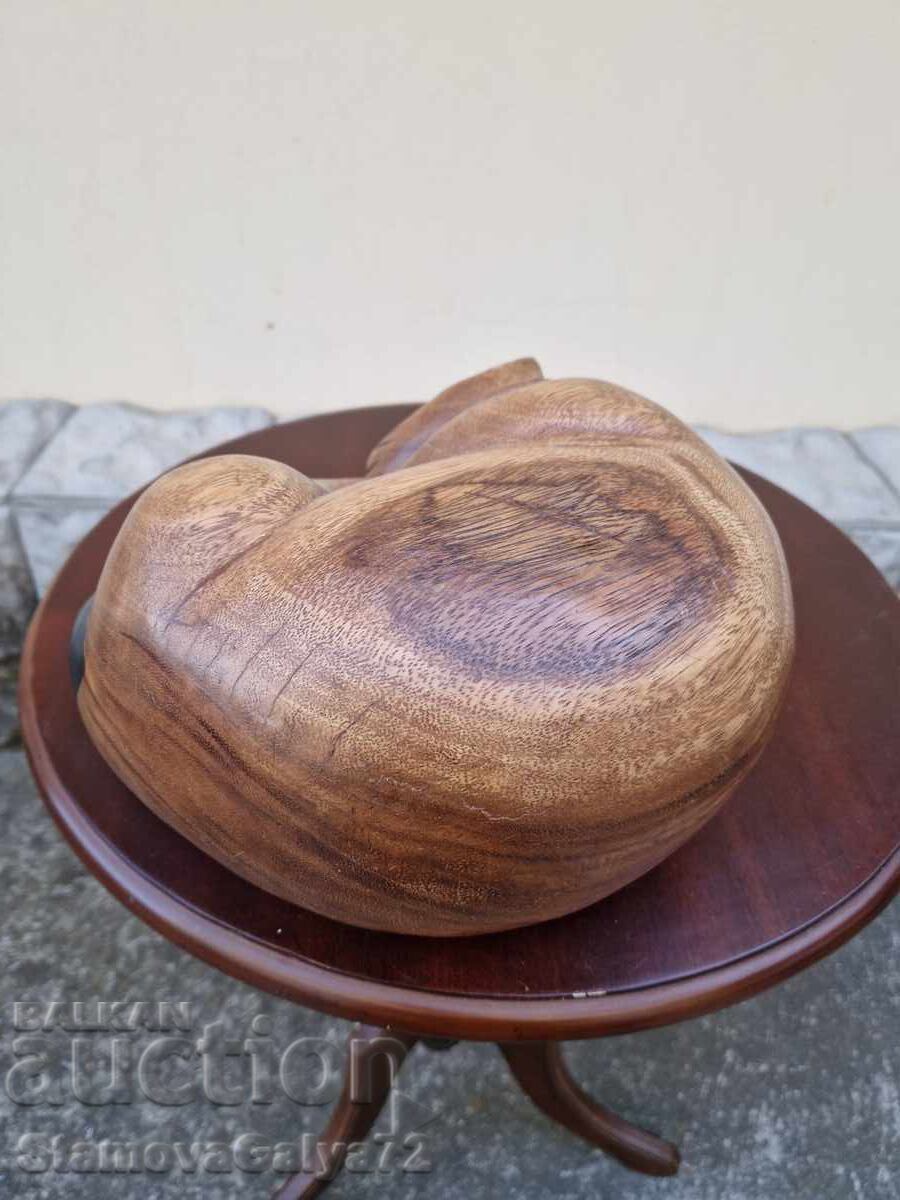 Unique large antique English wooden figure - 6