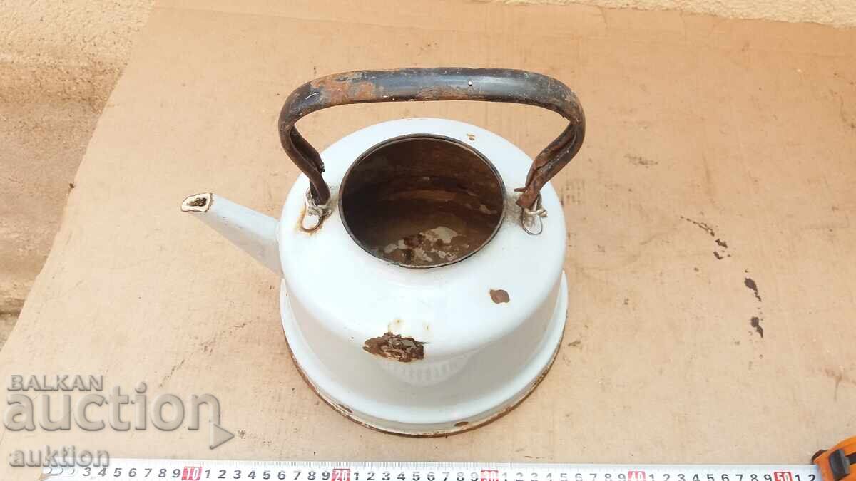 Delivery of Enamelled Teapot with Markings
