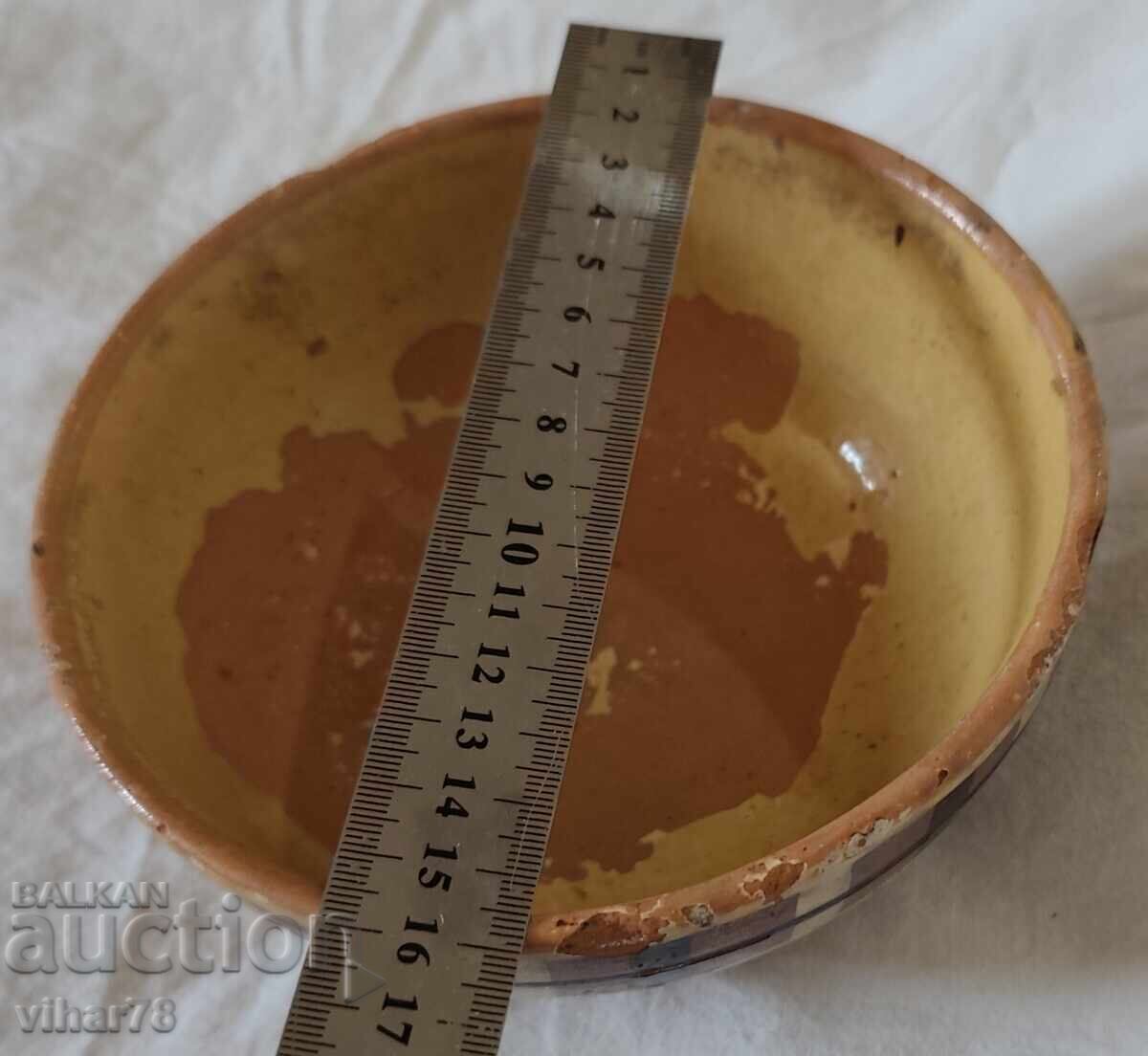 Стара керамична паница - 5