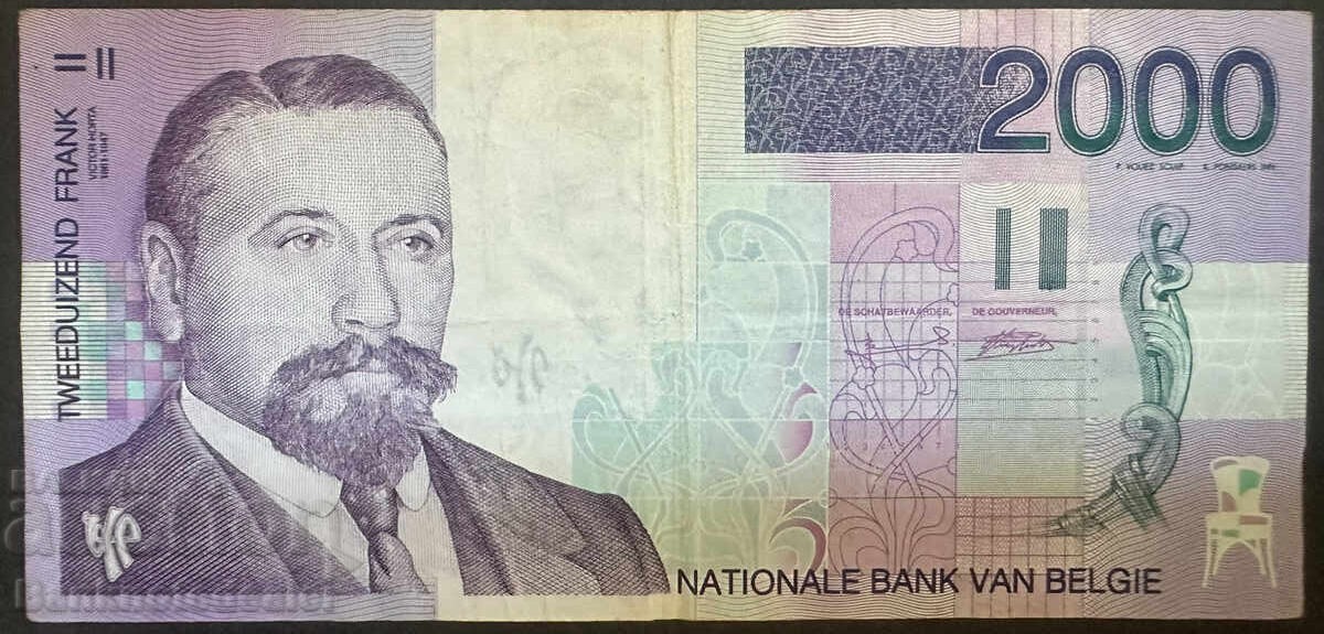 Belgium 2000 Francs 1994-2001 Pick 151 Ref 8158