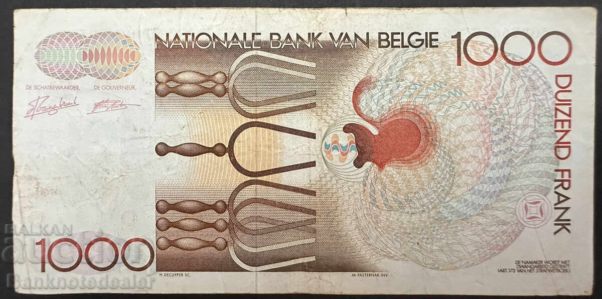 Βέλγιο 1000 Φράγκα 1980 Pick 144 Ref 0326 με τιμή 99.00 BGN | € 50.62