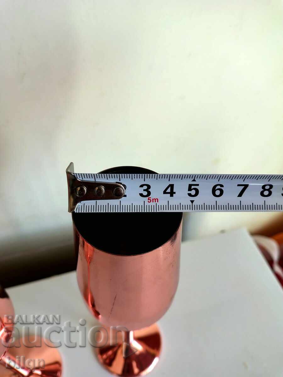 Σετ Υπέροχα Επιχρυσωμένα Ποτήρια για Σαμπάνια - 7 Σετ Υπέροχα Επιχρυσωμένα Ποτήρια για Σαμπάνια - 7