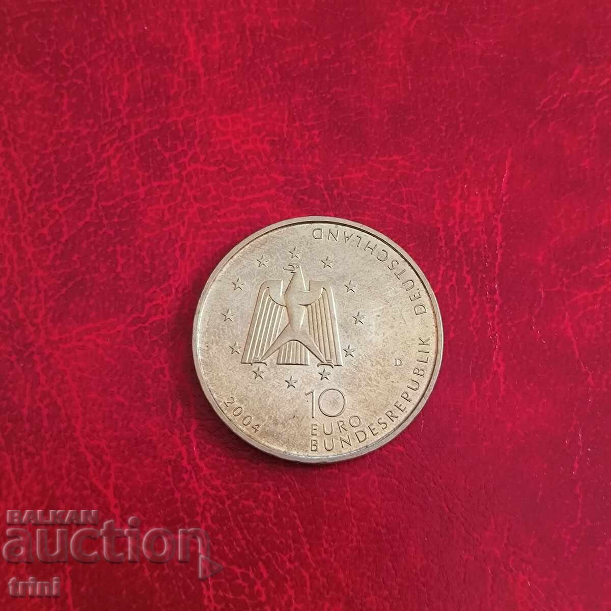 Germany 10 Euro 2004 Columbus Laboratory on the ISS with price 55.00 BGN | € 28.12