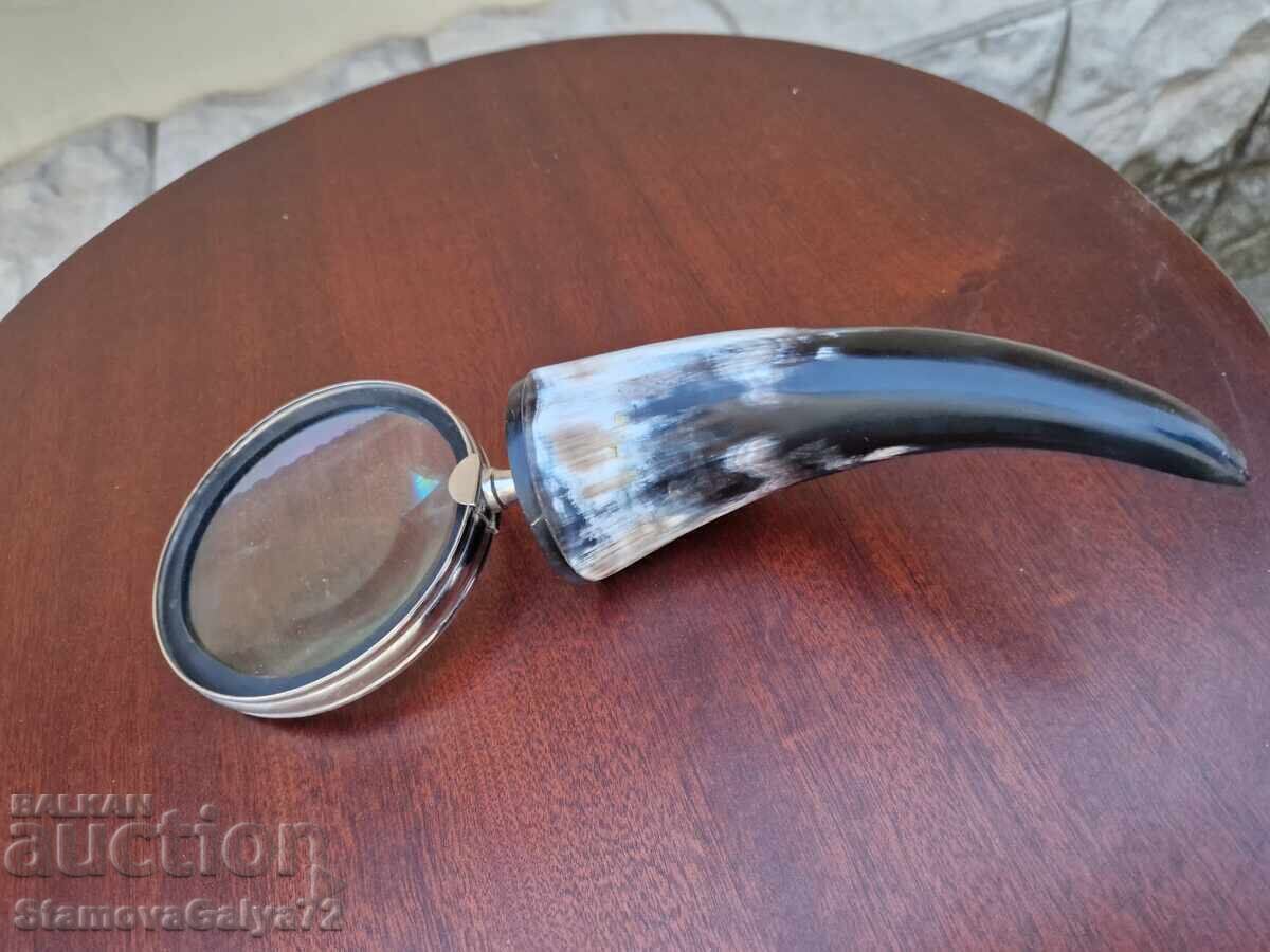 Beautiful antique English magnifying glass - 5
